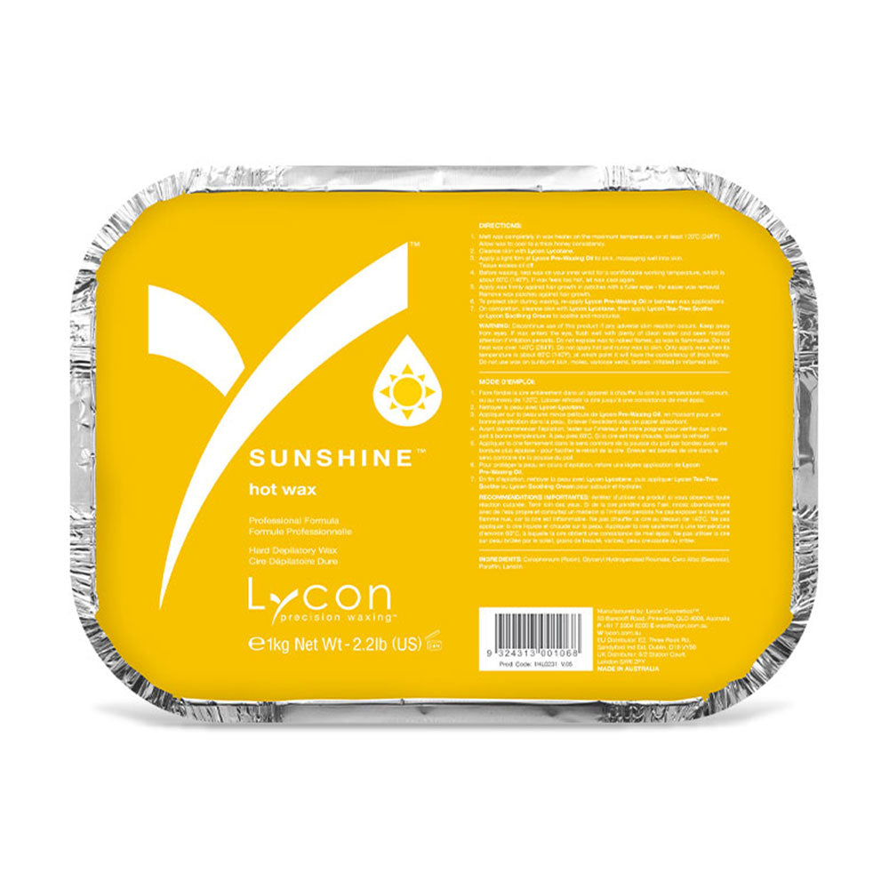 Lycon Sunshine Hot Wax 1kg Waxing Lycon