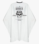 Barber Marmara Cape with Skull - White Capes Barber Marmara