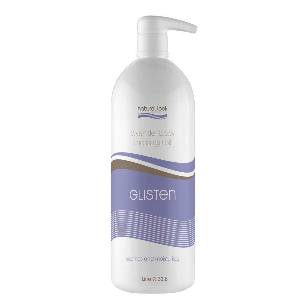 Natural Look Body Massage Oil Glisten Lavender 1L Spa Product Natural Look