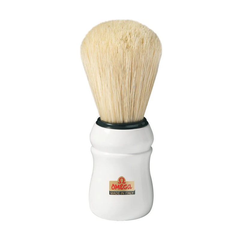 Omega Boar Bristle Shaving Brush 10049 White