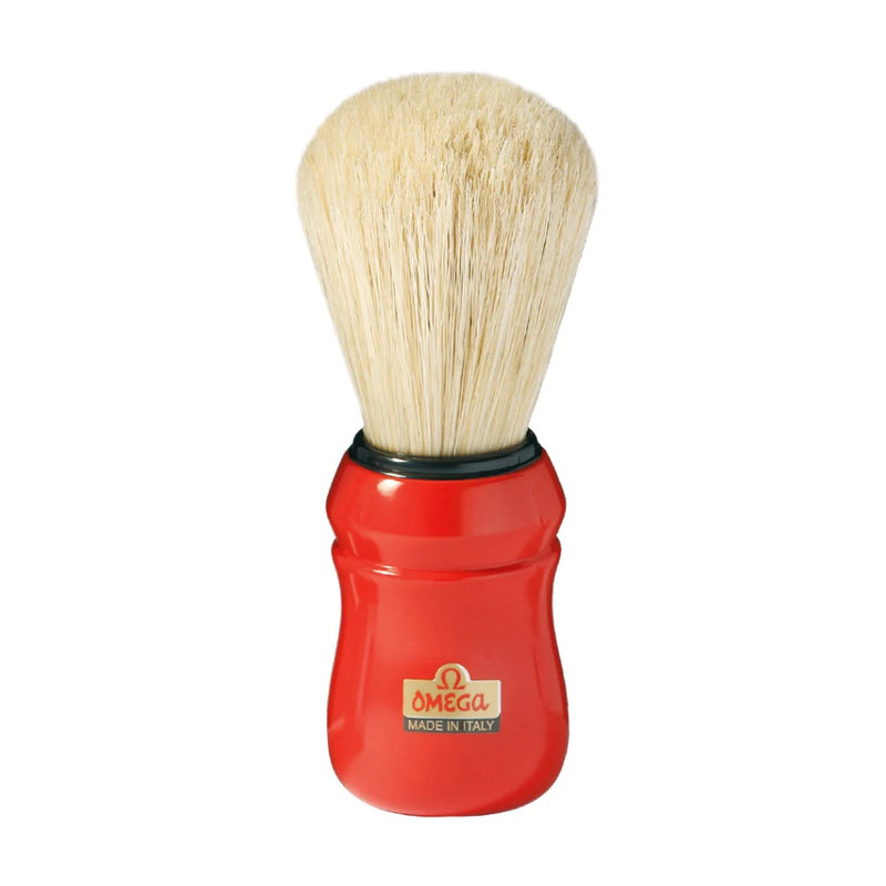 Omega Boar Bristle Shaving Brush 10049 Red