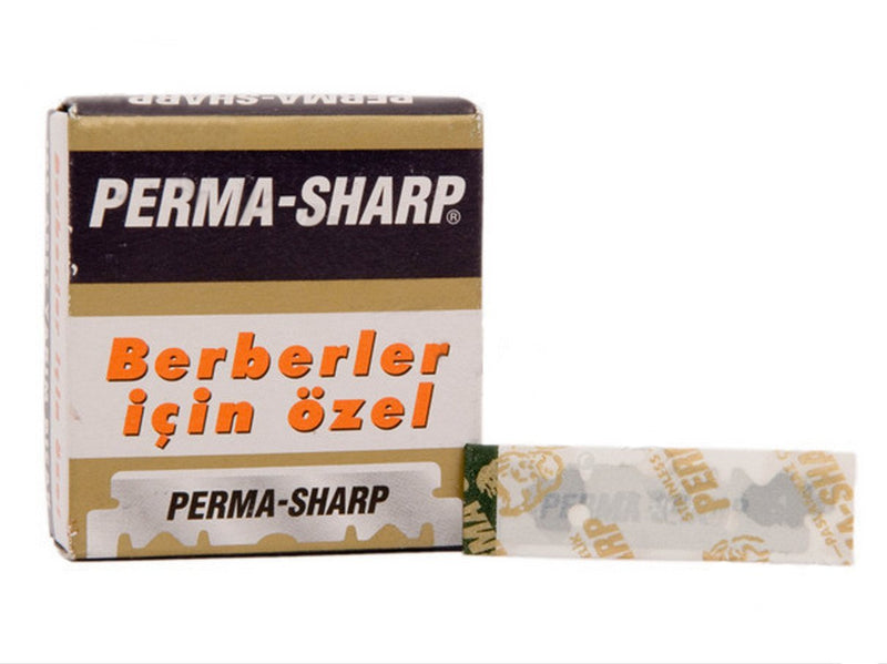 PERMA SHARP PROFESSIONAL SINGLE EDGE RAZOR BLADES 10x Packs of 100 Blades (1000 Blades)