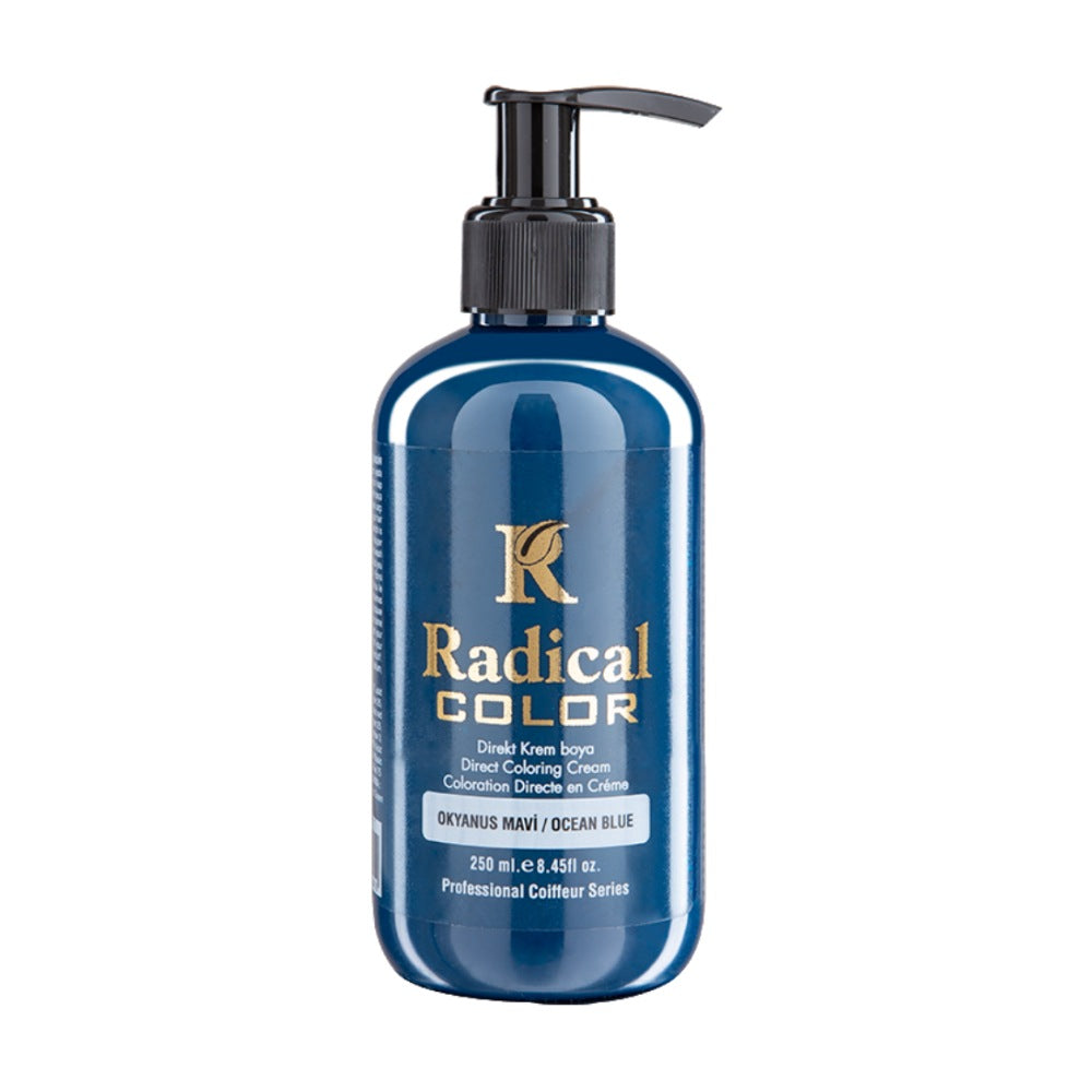 Radical Color Semi Permanent Hair Colour Ocean Blue 250ml Hair Colours - Semi Permanent Radical