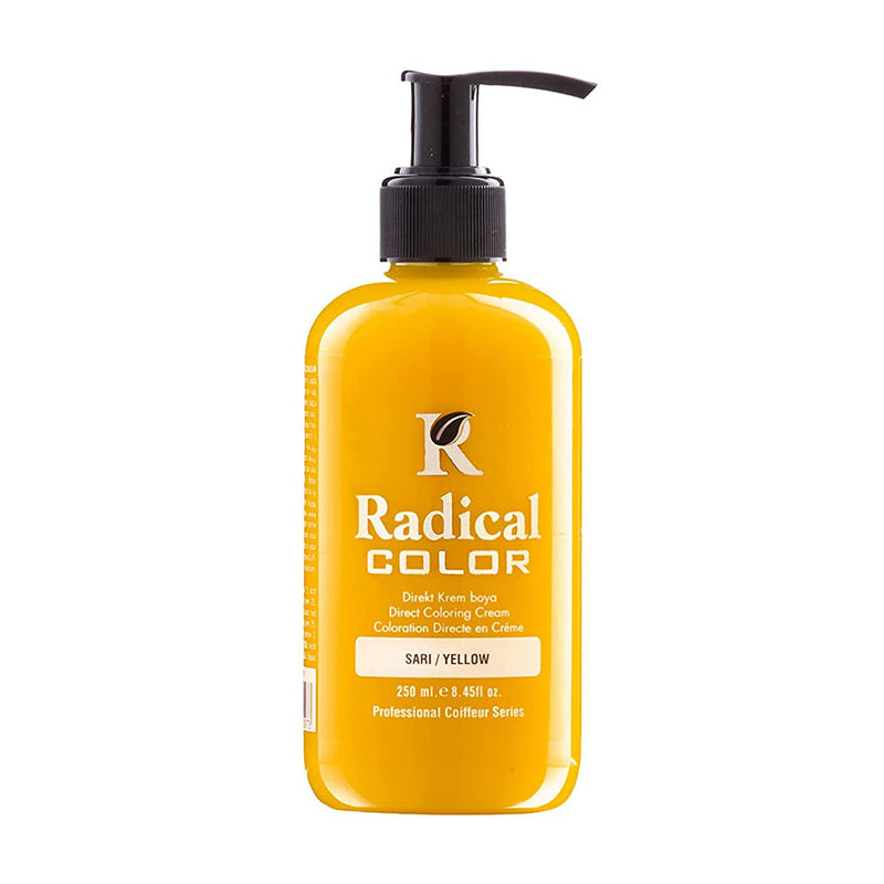 Radical Color Semi Permanent Hair Colour Yellow 250ml Retail Radical