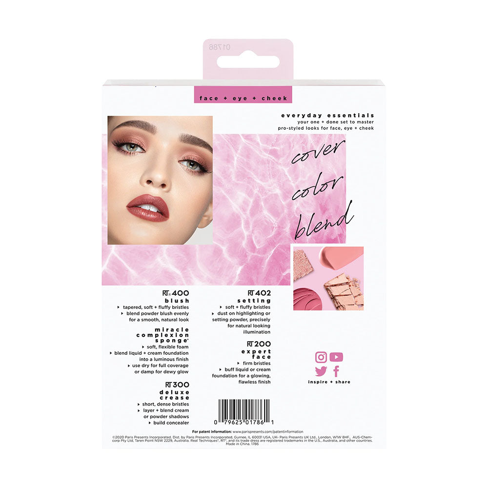 Real Techniques Everyday Essentials Brush Kit Makeup Real Techniques