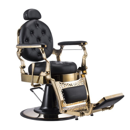 4x Karma Barber Chair Gold Coast - Gold & Black 04030103