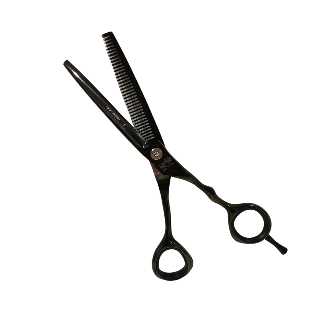 Bob Black Edition 6.5 inch Thinning Scissors Japanese Steel - Made in Italy Scissors Bob
