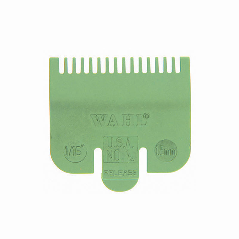 Wahl No. 1/2 Plastic Tab Attachment. Comb 1/16inch Lime
