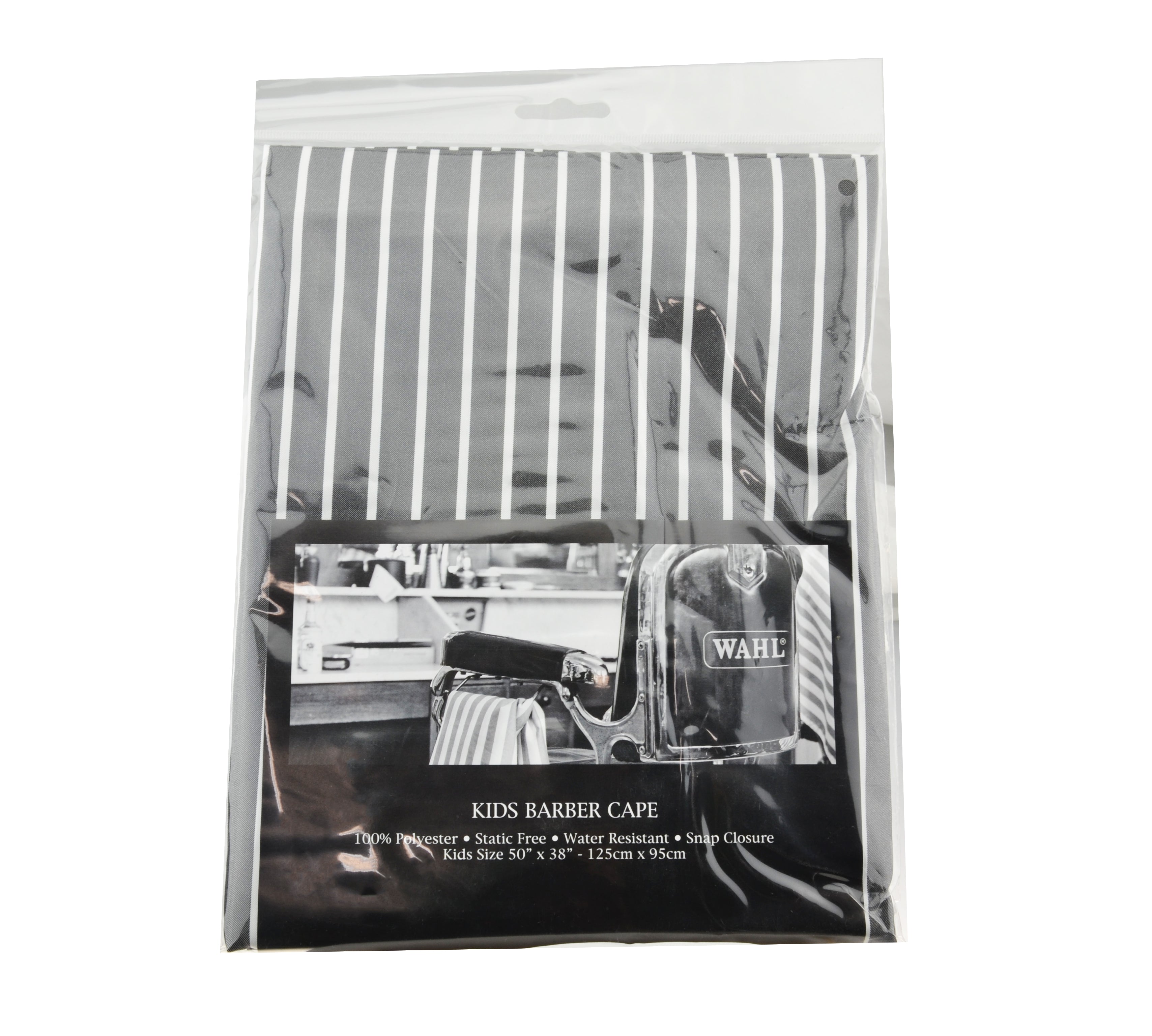 Wahl Kiddy Cape Pinstripe Grey Capes Wahl