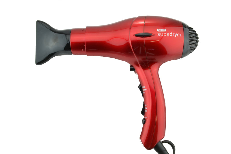 Wahl Supa Dryer Ionic Hair Dryer with Diffuser Red