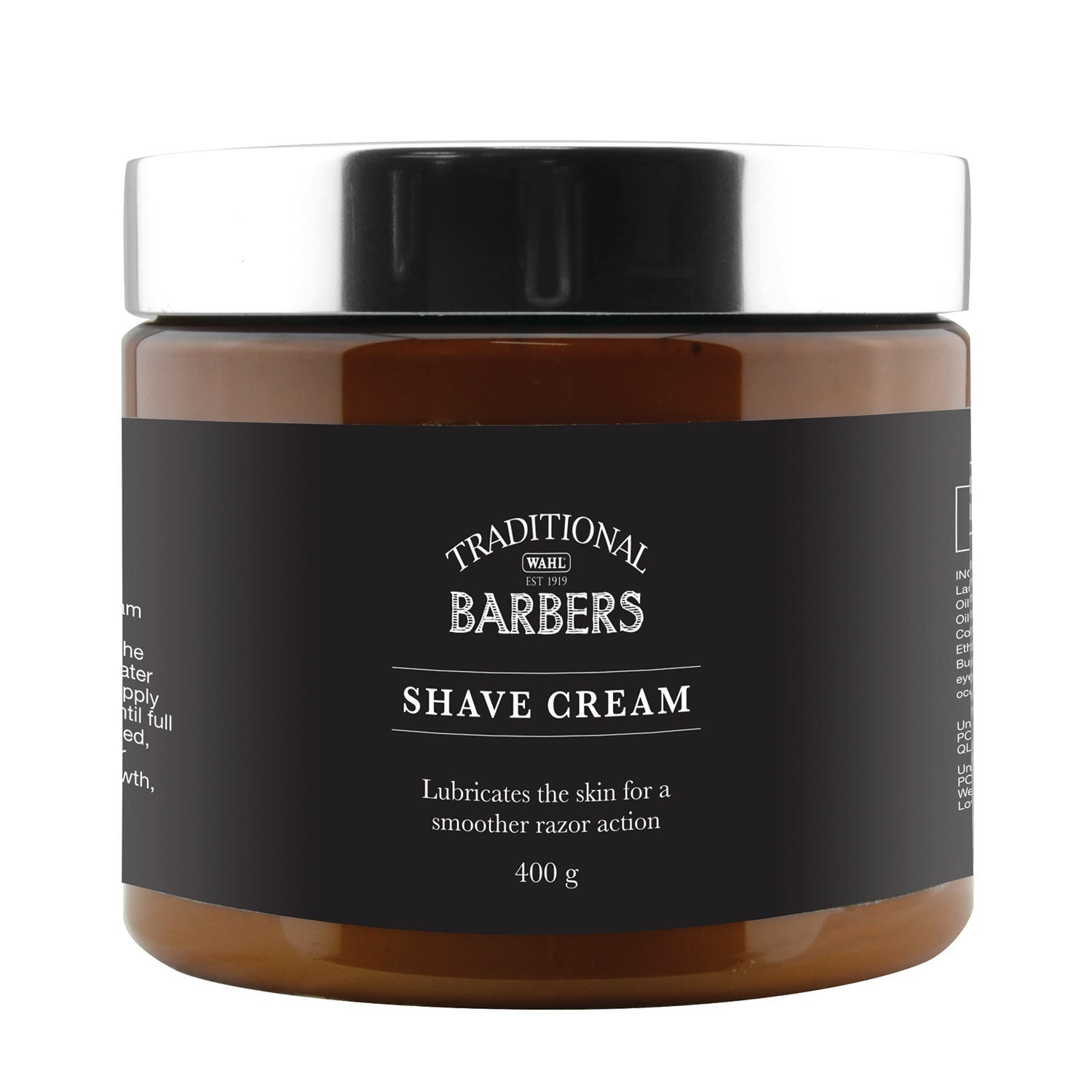 Wahl Traditional Barbers Shave Cream 400g Shaving Products Wahl