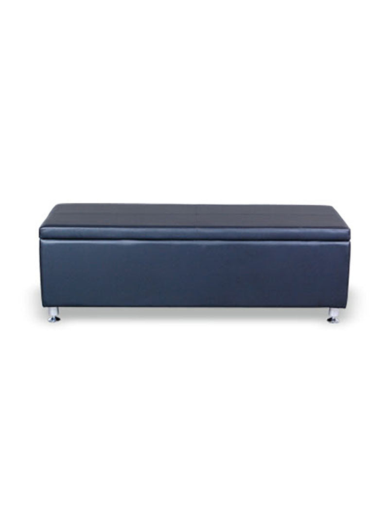 Karma Pooraka 3 Seater Ottoman Waiting Lounge With Storage 05010101 - Black Waiting Lounges - Chairs Karma