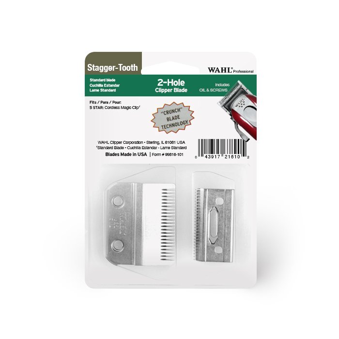 Wahl Magic Clip Cordless Stagger Tooth Blade Set Clipper/Trimmer Accessories Wahl