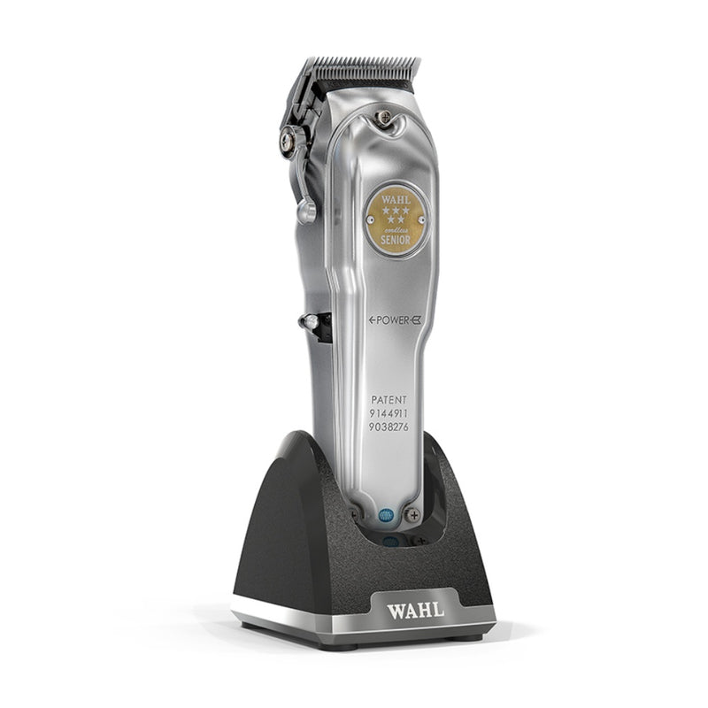 Wahl Senior Cordless Metal Edition Clipper - Limited Edition Charging Stand Side