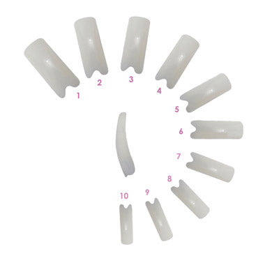 Hawley Manicure Nail Tips All Sizes V-Cut 100pk