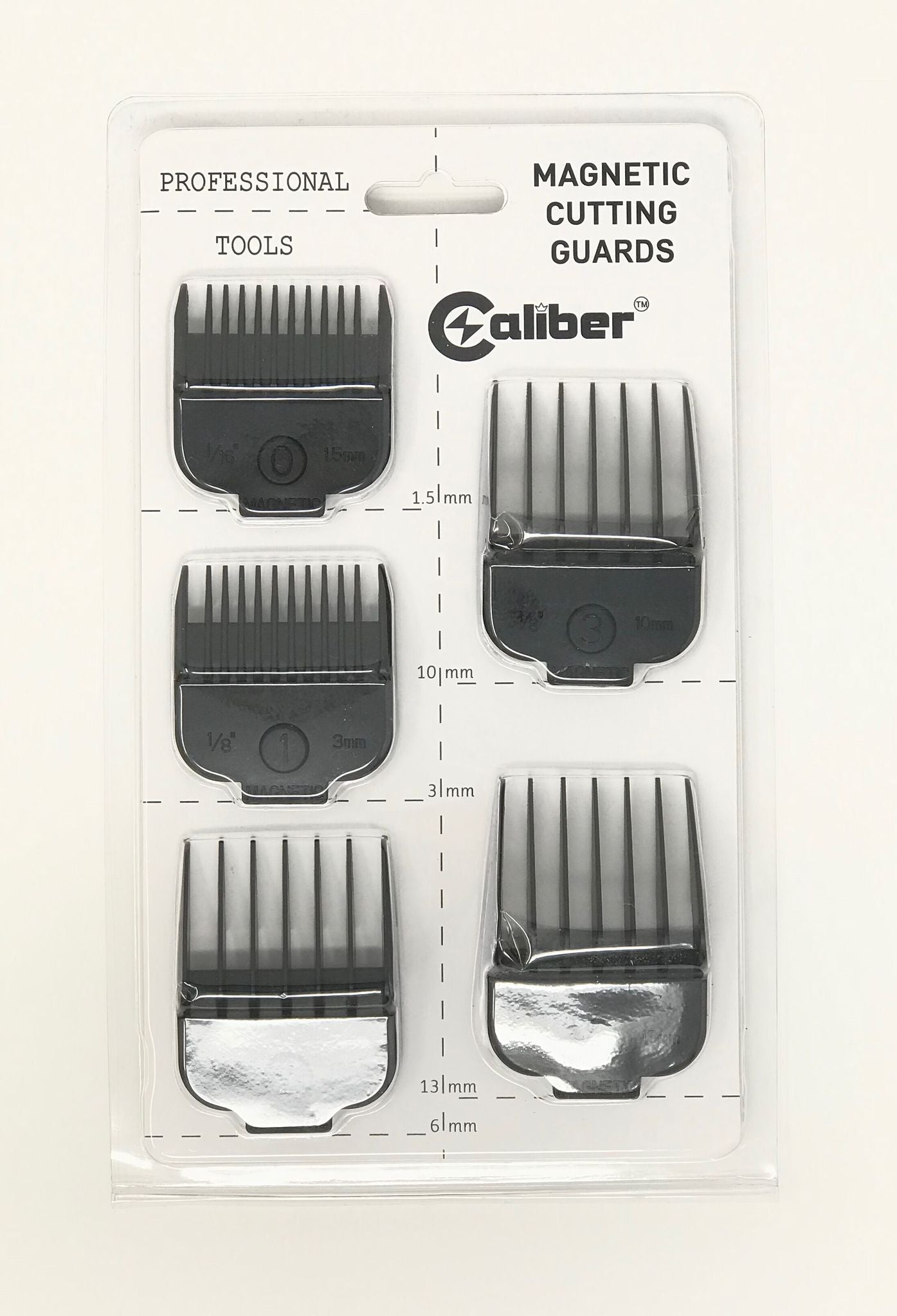 Caliber Magnetic Cutting Guards 5pk Clipper/Trimmer Attachment Caliber
