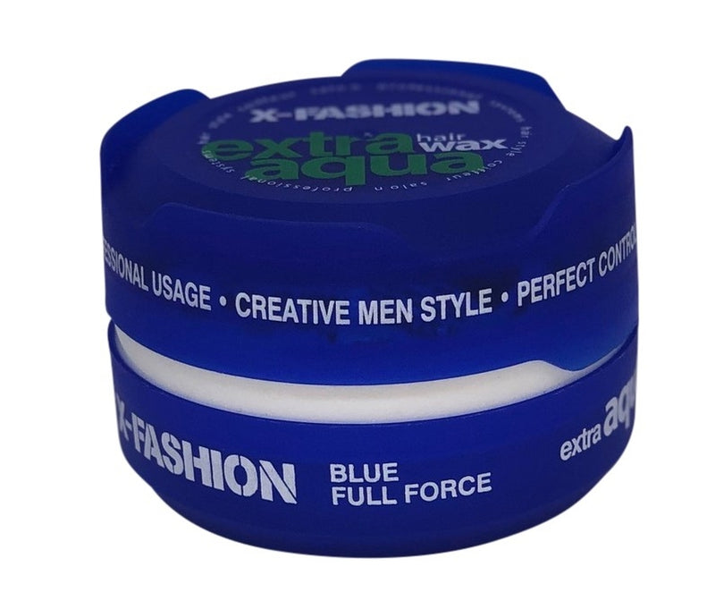 X-Fashion Extra Aqua Hair Wax Blue Full Force - 150ml
