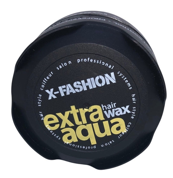 36x X-Fashion Extra Aqua Hair Wax Black Full Force - 150ml (1x Box)