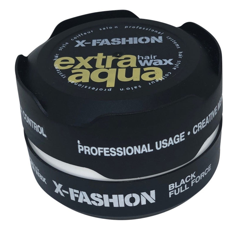 X-Fashion Extra Aqua Hair Wax Black Full Force - 150ml